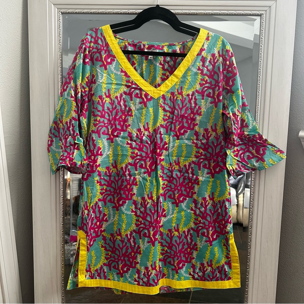 Coral Reed Swim Coverup